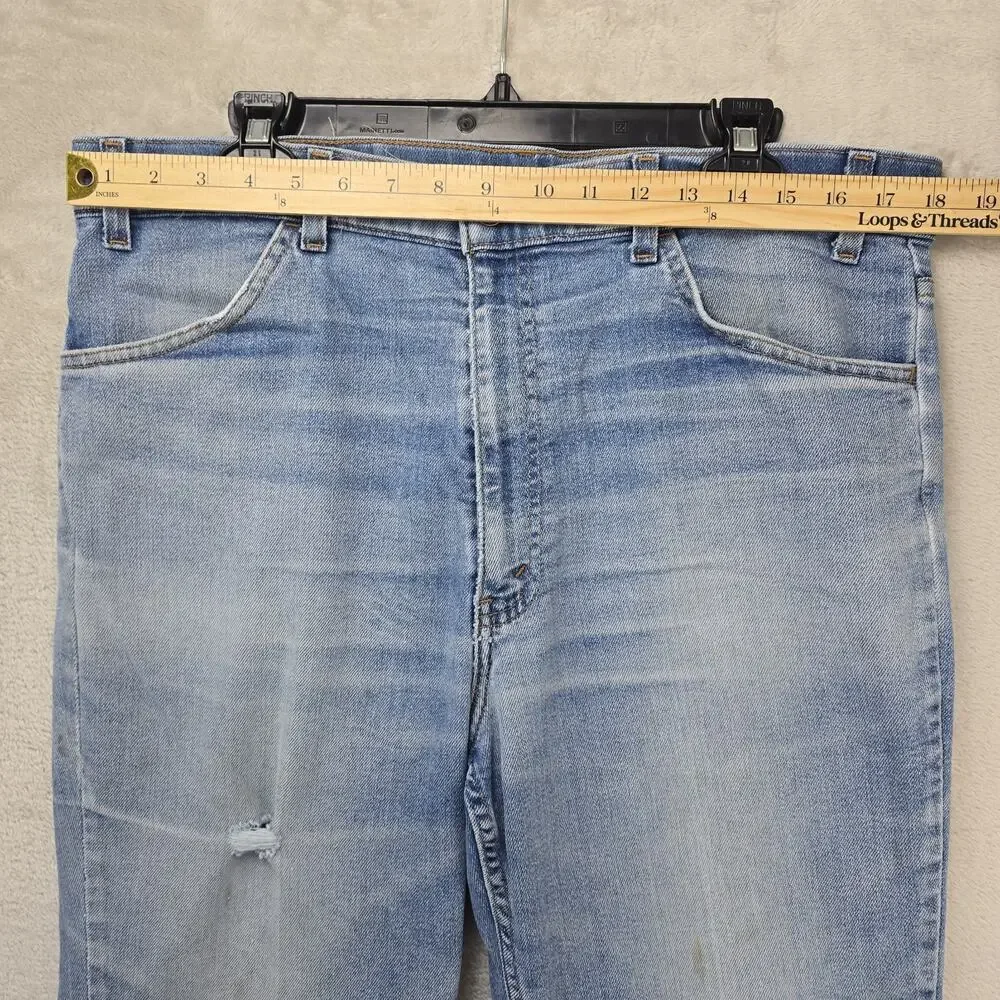 Vtg Levi's 541 Jeans Mens 38x29 (Fits 36x29) Blue Brown Tab Denim Relaxed 90s
